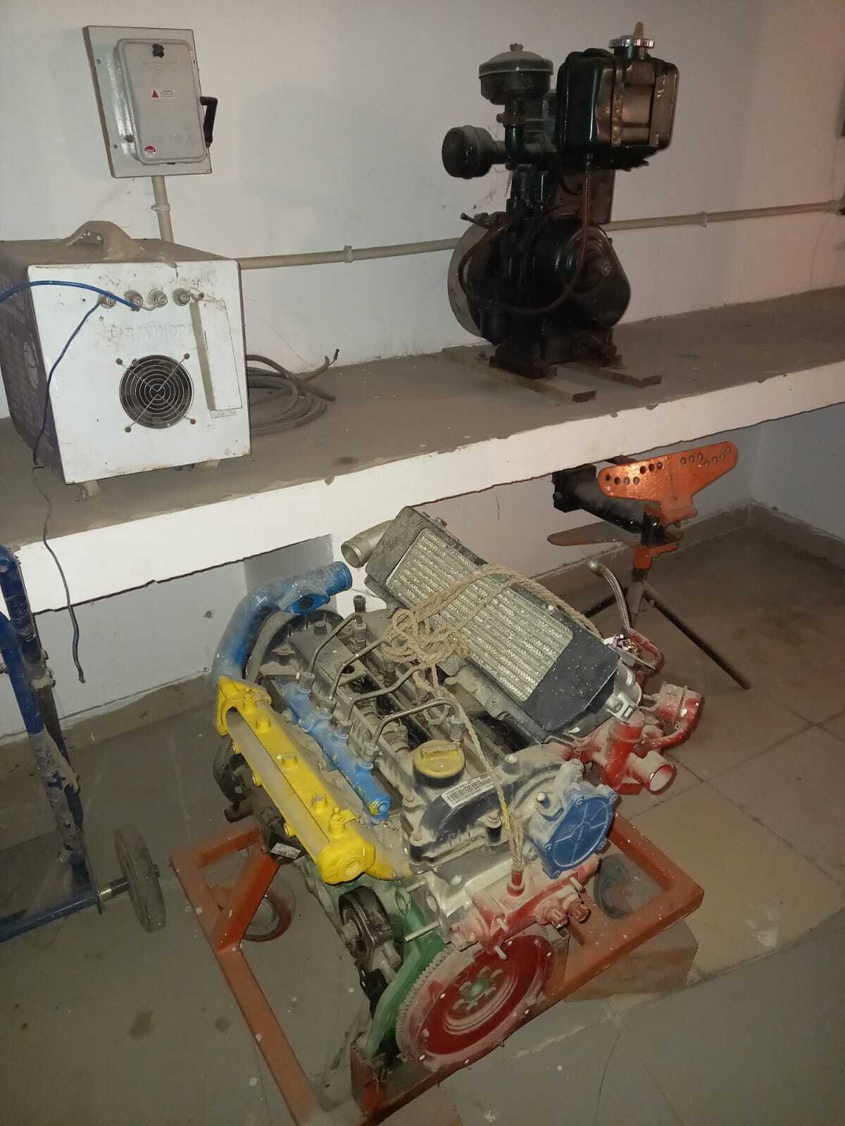 Mechanic Diesel trade workshop at SSBS Pvt ITI